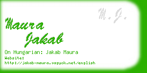 maura jakab business card